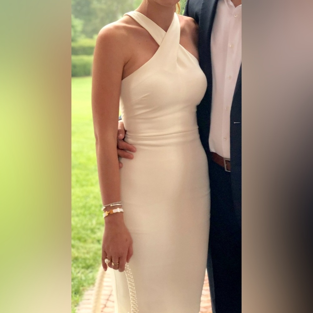 Likely White Cross Neck Dress